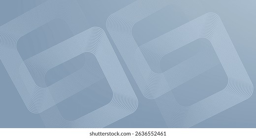 Abstract hexagon lines on gray background. Geometric stripe line art design for poster, brochure, cover, website, banner.