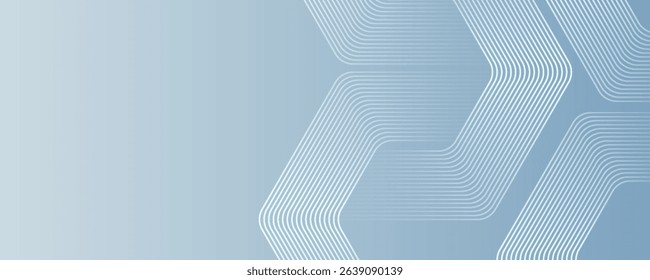 Abstract hexagon lines on gray background. Geometric stripe line art design for poster, brochure, cover, website, banner.