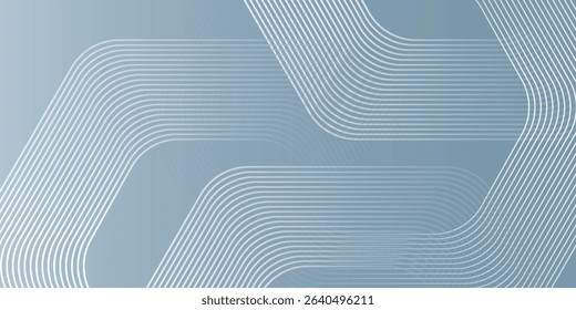 Abstract hexagon lines on gray background. Geometric stripe line art design modern vector eps10