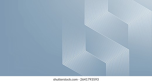 Abstract hexagon lines on gray background eps 10