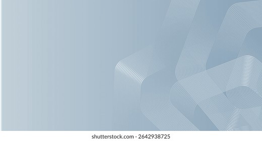 Abstract hexagon lines on gray background. Geometric stripe line art design modern