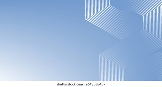 Abstractas líneas hexagonales sobre fondo gris. Diseño de arte de línea de rayas geométricas moderno