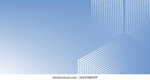 Abstract hexagon lines on gray background. Geometric stripe line art design modern