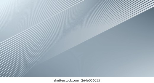 Abstractas líneas hexagonales sobre fondo gris. Diseño de arte de línea de rayas geométricas moderno
