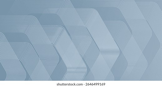 Abstract hexagon lines on gray background. Geometric stripe line art design modern.eps.10