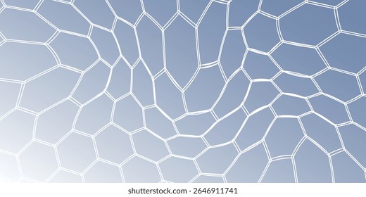 Abstract hexagon lines on gray background. Geometric stripe line art design for poster, brochure, cover, website, banner