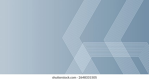 Abstract hexagon lines on gray background. Geometric stripe line art design for poster, brochure, cover, website, banner.
