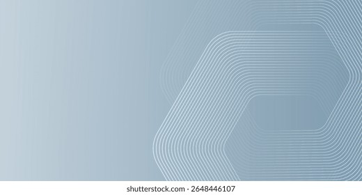 Abstract hexagon lines on gray background. Geometric stripe line art design modern. vector eps 10