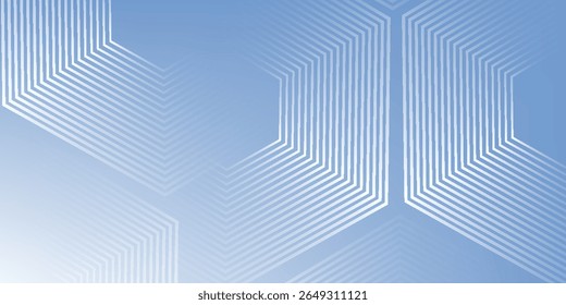 Abstrakte Sechsecklinien auf grauem Hintergrund. Geometrische Streifenlinie Art Design modern