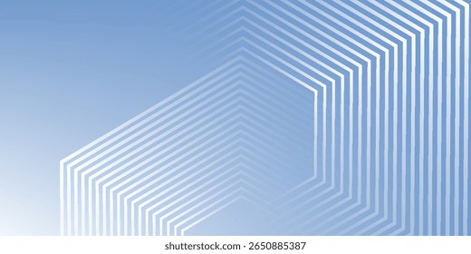 Abstrakte Sechsecklinien auf grauem Hintergrund. Geometrische Streifenlinie Art Design modern
