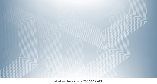 Abstract hexagon lines on gray background. vector illustration.
