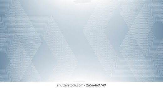 Abstractas líneas hexagonales sobre fondo gris. Diseño geométrico del arte de la línea de la raya para el cartel, folleto, cubierta, Sitio web, Anuncio. moderno eps 10.
