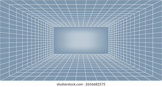 Abstract hexagon lines on gray background. Geometric stripe line art design modern