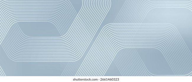 Abstract hexagon lines on gray background. Geometric stripe line art design modern. vector EPS10
