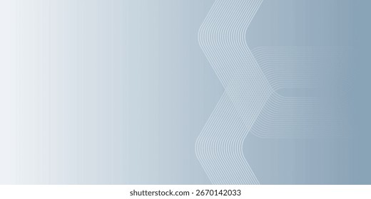 Abstract hexagon lines on gray background modern