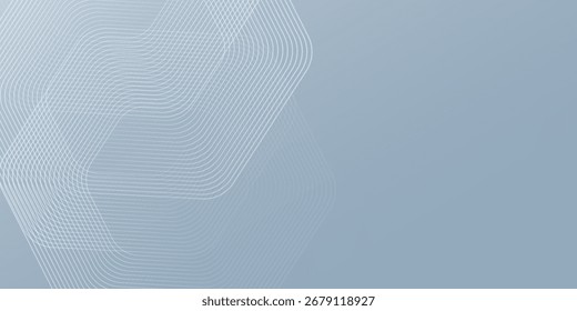 Abstract hexagon lines on gray background. element gradient pattern good