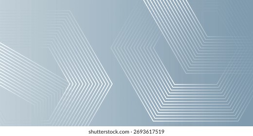 Abstrakte Sechsecklinien auf grauem Hintergrund. Geometrisches modernes Design, Vektor eps10