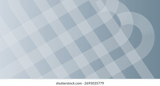 Abstractas líneas hexagonales sobre fondo gris. Diseño geométrico del arte de la línea de la raya para el cartel, folleto, cubierta, Sitio web, Anuncio.