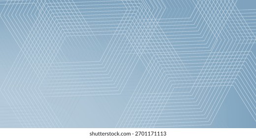 Linhas hexágonas abstratas sobre fundo cinza. Projeto de arte de linha de faixa geométrica para cartaz, brochura, capa, site, banner.