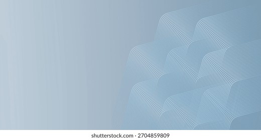 Abstractas líneas hexagonales sobre fondo gris. Diseño de arte de línea de rayas geométricas moderno