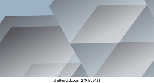 Abstract hexagon lines on gray background simple line modern