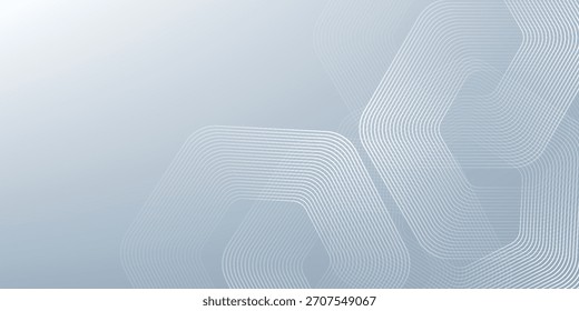Abstrakte Sechsecklinien auf grauem Hintergrund. Gradientengeometrisches minimalistisches modernes geometrisches Design