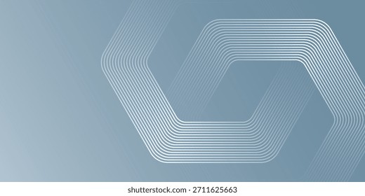 Abstractas líneas hexagonales sobre fondo gris. Diseño geométrico del arte de la línea de la raya para el cartel, folleto, cubierta, Sitio web, Anuncio. EPS10