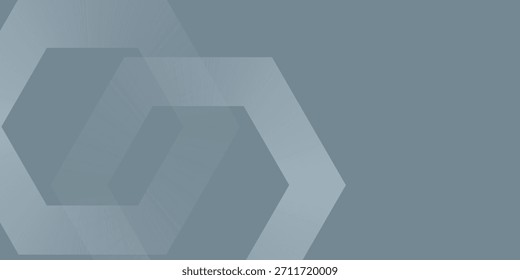 Abstractas líneas hexagonales sobre fondo gris. Diseño de arte de línea de rayas geométricas moderno
