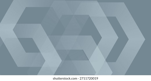 Abstractas líneas hexagonales sobre fondo gris. Diseño de arte de línea de rayas geométricas moderno
