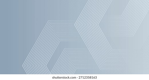 Abstract hexagon lines on gray background. Geometric stripe line art design modern. vector illustration eps10