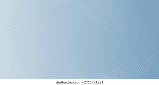 Abstract hexagon lines on gray background. Geometric stripe line art design for poster, brochure, cover, website, banner.