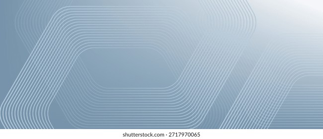 Abstractas líneas hexagonales sobre fondo gris. Diseño geométrico del arte de la línea de la raya para el cartel, folleto, cubierta, Sitio web, Anuncio.