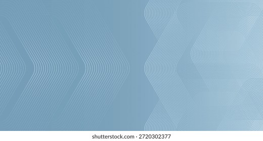 Abstractas líneas hexagonales sobre fondo de combinación gris y azul. Diseño de tecnología simple. Ilustración vectorial. eps 10