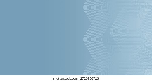 Abstract hexagon lines on gray and blue combination background. Simple technology design. Vector illustration