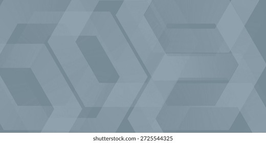 Abstractas líneas hexagonales sobre fondo gris. Diseño de arte de línea de rayas geométricas moderno
