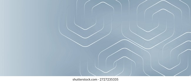 Abstrakte Sechsecklinien auf grauem Hintergrund. Geometrische Streifenlinie Art Design modern