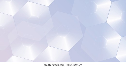 Abstract hexagon lines on light mesh blue an pink background. Geometric stripe line art design for poster, brochure, cover, website, header, web banner, presentation modern abstract simple design