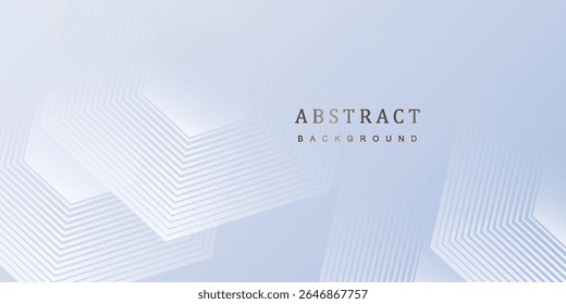 Abstract hexagon lines on light mesh blue an pink background. Geometric stripe line simple