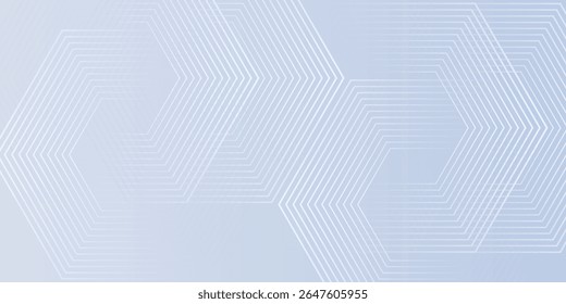 Abstract hexagon lines on light mesh blue an pink background. Geometric stripe line simple