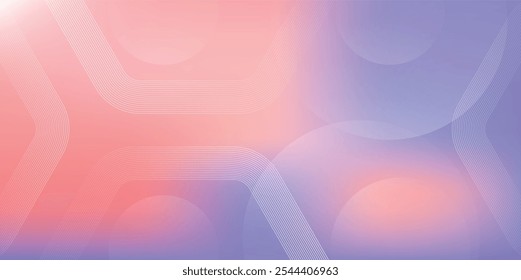 Abstract hexagon lines on pink background. Stripe line geometric art desing modern. Professional color tone background. Wave line wallpaper. Vector illustrator.