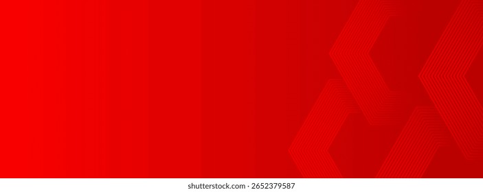 Abstract hexagon lines on red background. Geometric stripe line art design modern.eps10 in presentation