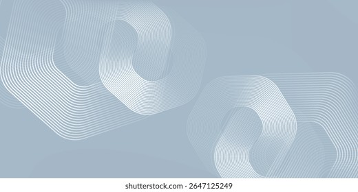 Abstract hexagon lines on white background blue. Geometric stripe line art design modern good simple art nice vector