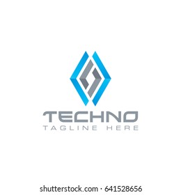Abstract hexagon logo