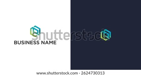 Abstract Hexagon Logo Design Featuring Overlapping Letter R – Modern, Clean, Professional Design for Business Branding – Editable Vector Format