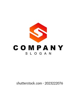 Icono de diseño del logotipo del hexágono abstracto
 