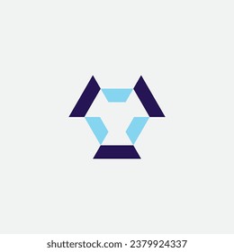 Abstract hexagon logo design illustration vector template