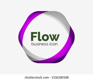 Plantilla de diseño del logotipo del hexágono abstracto