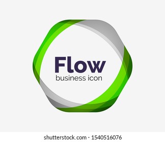 Modelo de design de logotipo hexágono abstrato