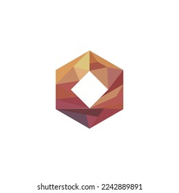 abstract hexagon logo design vector sign
