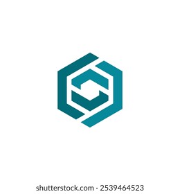 Modelo de vetor de design de logotipo de hexágono